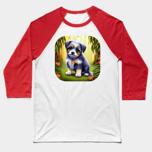 Havanese Puppy Dog Portrait Baseball T-Shirt
